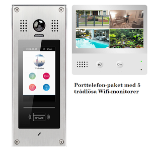porttelefon-med-tradlosa-wifi-monitorer bildeserie. Bilde 2