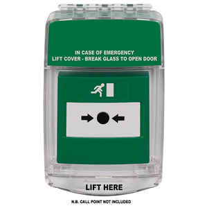 Eurostopper - Skydd till larmknapp+siren & relä (Röd & Grön)