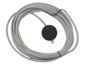 Gul larm LED / PUCK - 12 VDC, 3 meters kabel (+ knapp)