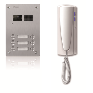 2-Tråds Porttelefonpaket - Bara ljud, 6 knappar/telefoner
