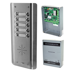 GSM-10HS - Högsäker GSM Porttelefon, 10 knappar (2 delad)