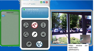 Xellip media - SIP PC program för Castel porttelefon