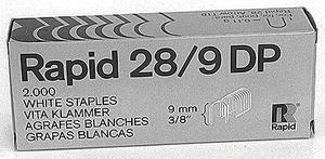 Vita 9mm stift för RAP-28 - 5000 stift i ett paket