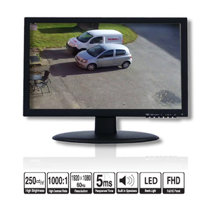 CCTV-Videomonitor 21,5” - VGA-IN, BNC-IN, HDMI-IN, DVI-IN