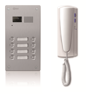2-Tråds Porttelefonpaket - Bara ljud, 10 knappar/telefoner