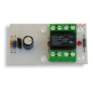 AC-reläkort 12/24 VAC, 2 växel kontakter (1 AMP)